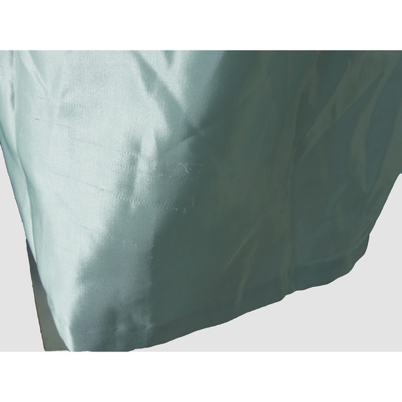 Vintage Satin Quilted Nightgown SMALL Modest Hight Neck Button Grannycore READ - Picture 6 of 11